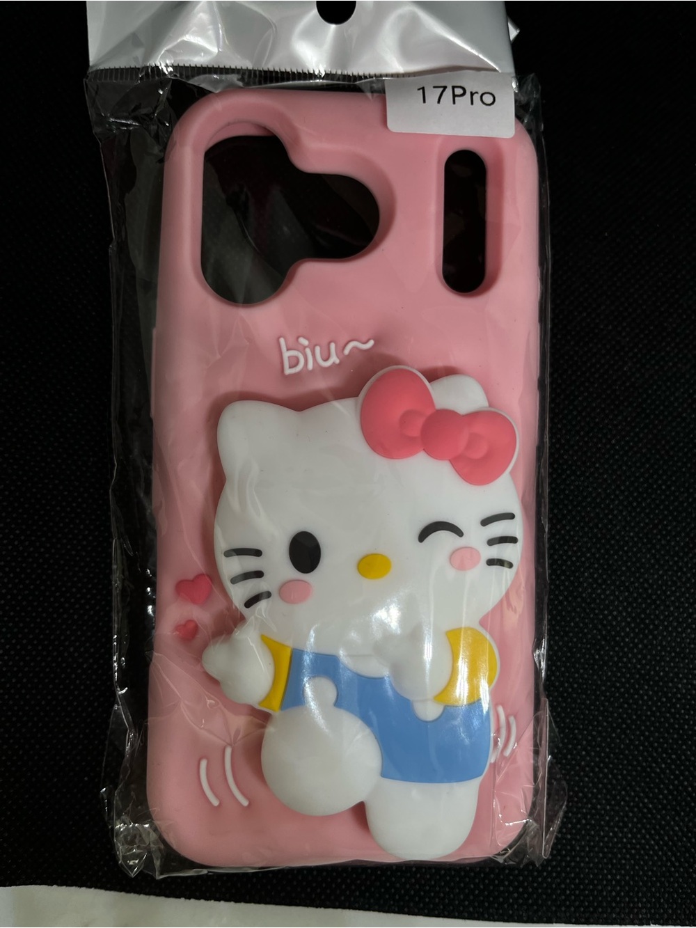 Pink Cute Cartoon Silicone Phone Case for 17Pro